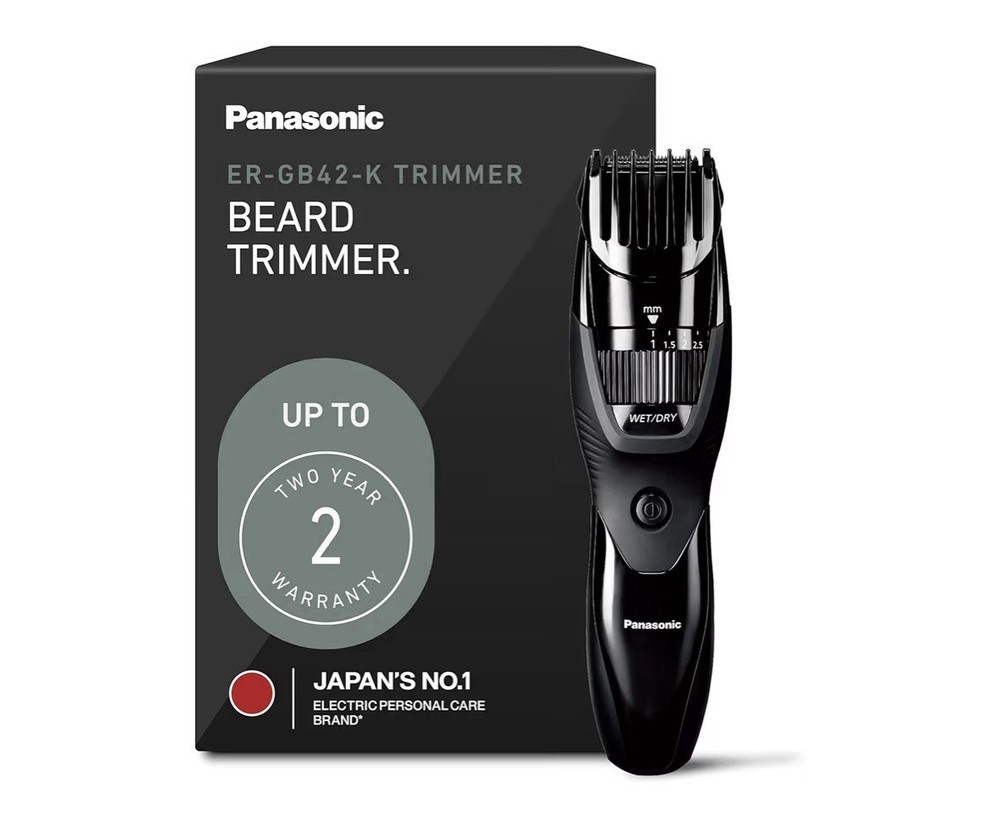 Panasonic ERGB42K Cordless Men's Beard Trimmer - Black