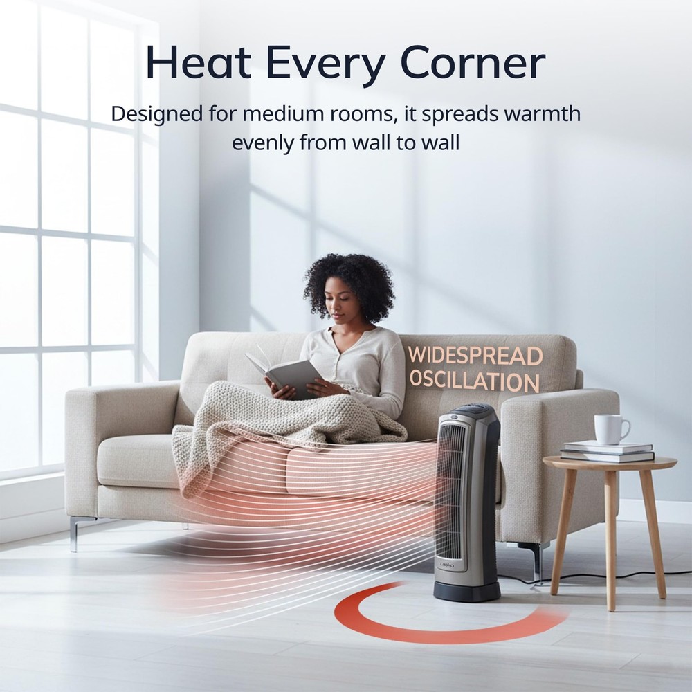 Digital Ceramic Tower Heater with Remote Control - Efficient Heating Solution