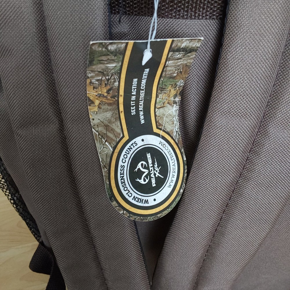 Real Tree pattern Backpack Pocket Camo/brown handle wipeable inside hiking READ