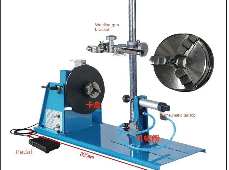Extended shift machine Automatic circumferential welding turntable 65mm chuck