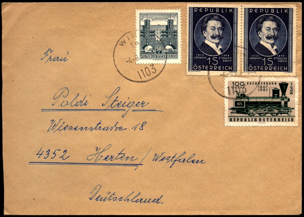 1967 Austria FDC - Vienna - F22424