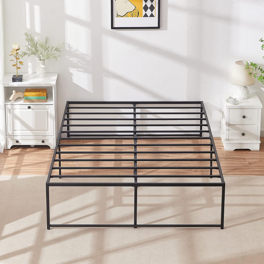 18" Metal Platform Bed Frame - Full Size, No Box Spring Needed
