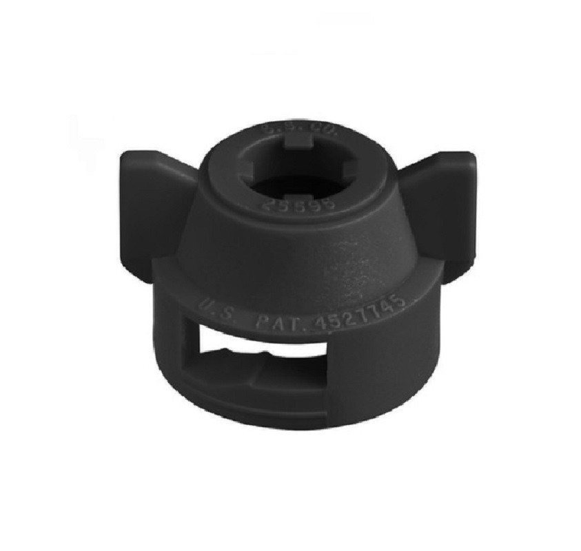 Quick TeeJet Black Nylon Cap For Flat Spray Tips w/ 2 Spray Patterns