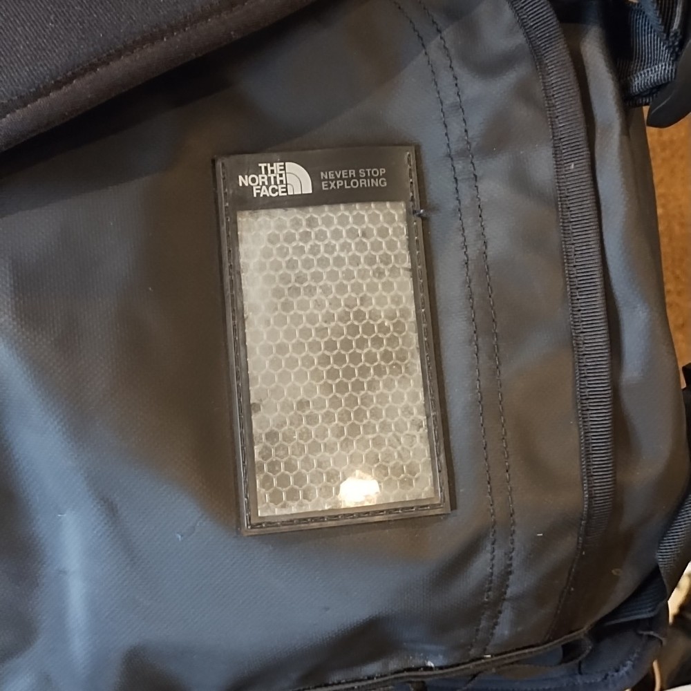 The North Face Black Base Camp Duffle Bag Size S "Never Stop Exploring"