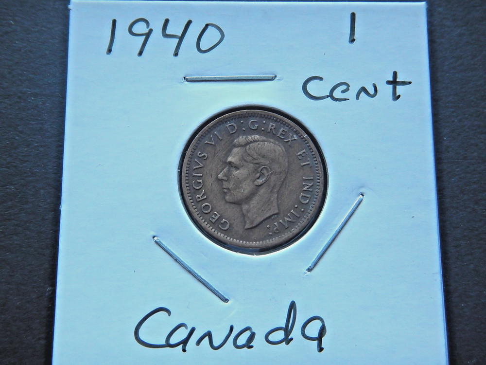 1940 Canadian (1 Cent) Penny