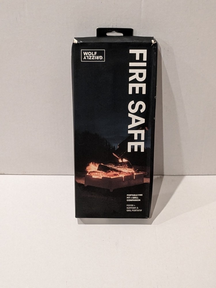 WOLF GRIZZLY Fire Safe Campfire Collapsable Stainless Steel Firepit
