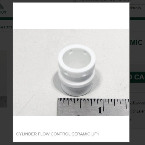 CYLINDER FLOW CONTROL CERAMIC UF1 # 1934