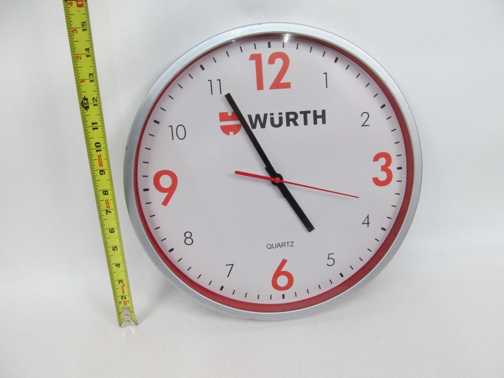Wurth Tools & Hardware Advertising Clock Sign 15”
