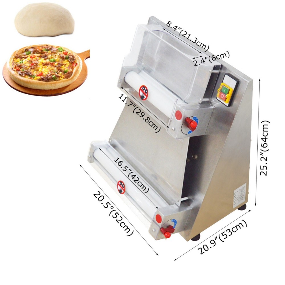 110V Electric Pizza Molding Dough Roller Sheeter Pastry Press Making Machine