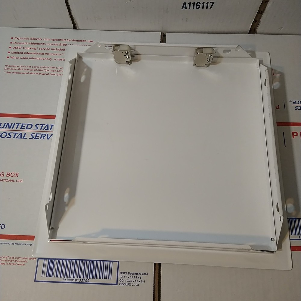 12'' x 12'' Inch White Metal Access Panel with Click Function - Easy Access Door