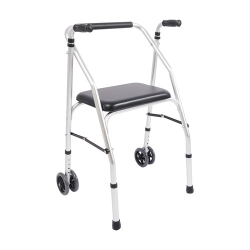Adjustable Height Walker Folding Walker Floorstanding Foldable Chair 48-58cm