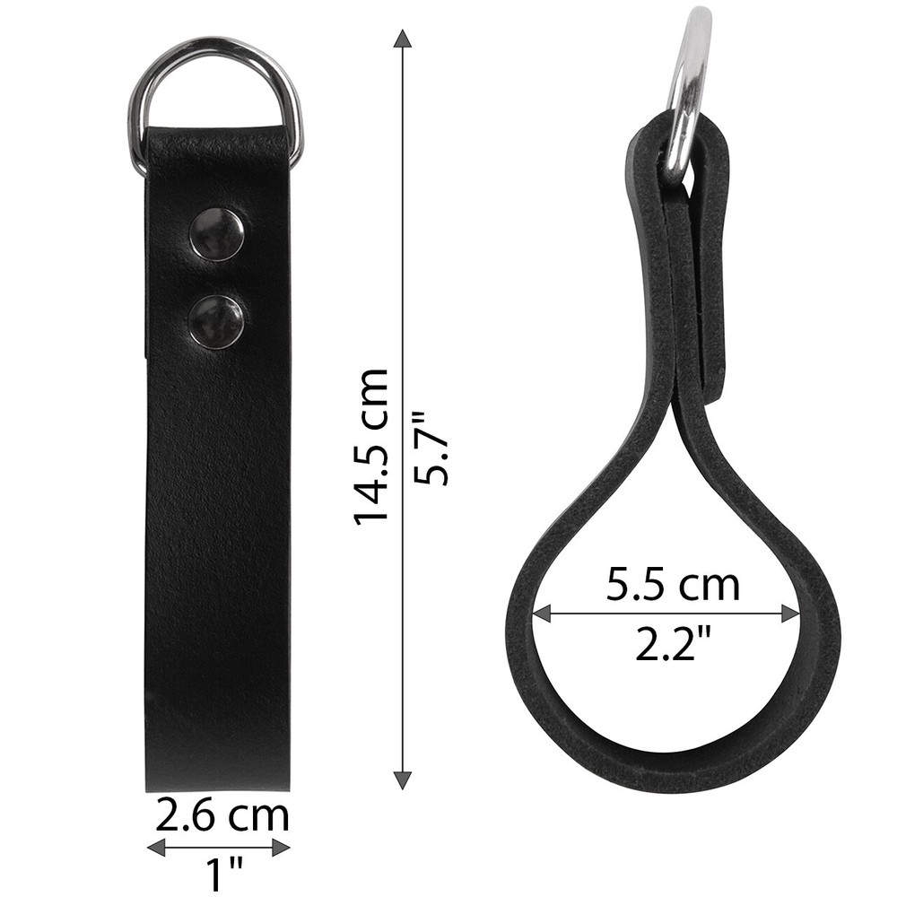 Leather Tool Belt Accessories (Heavy Duty Suspender Loop Attachment 4-Pack)