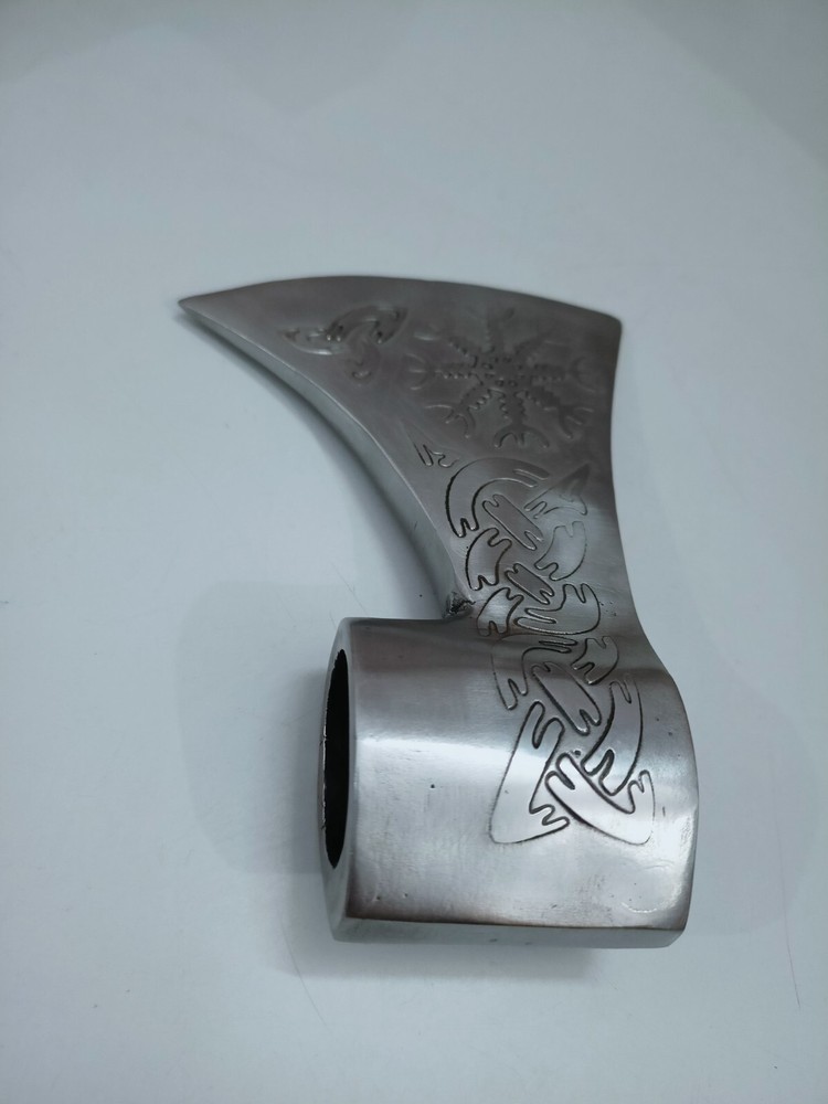 Custom Hand-Forged High Carbon Steel Viking Battle Axe | Unsharpened Decorative
