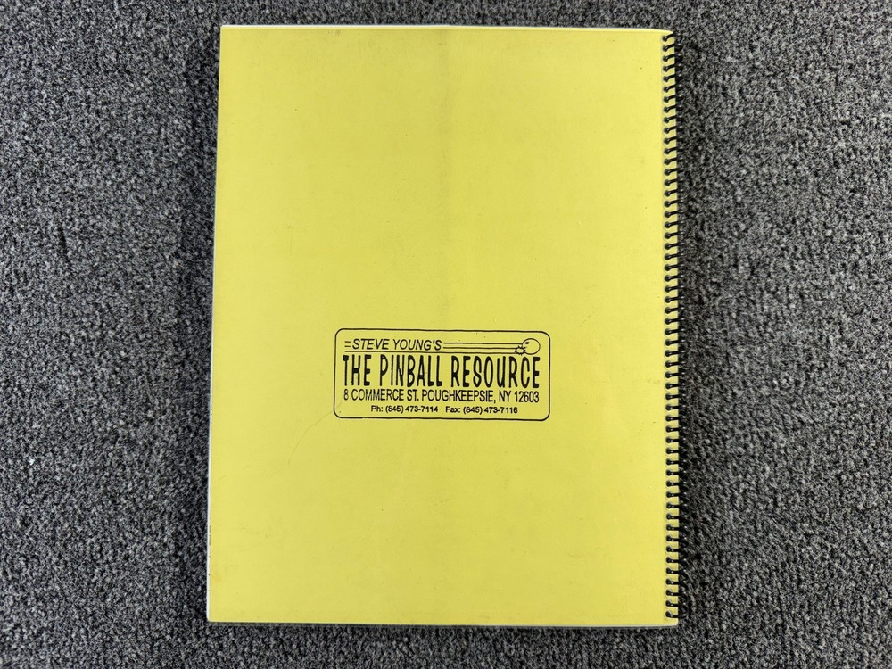 Data East The Simpsons Pinball Machine Game Manual Schematics