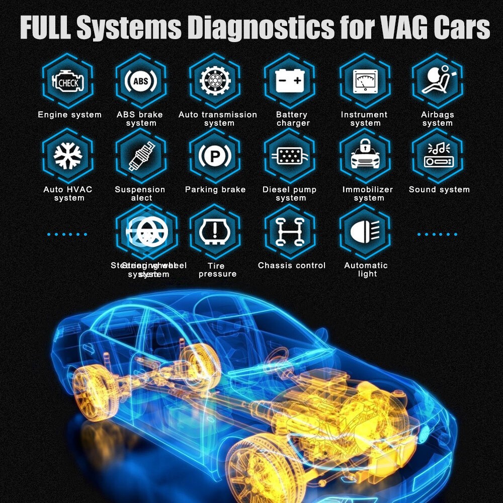 Ancel VD700-US All System Diagnostic ABS SRS DPF Car OBD2 Scanner Code Reader