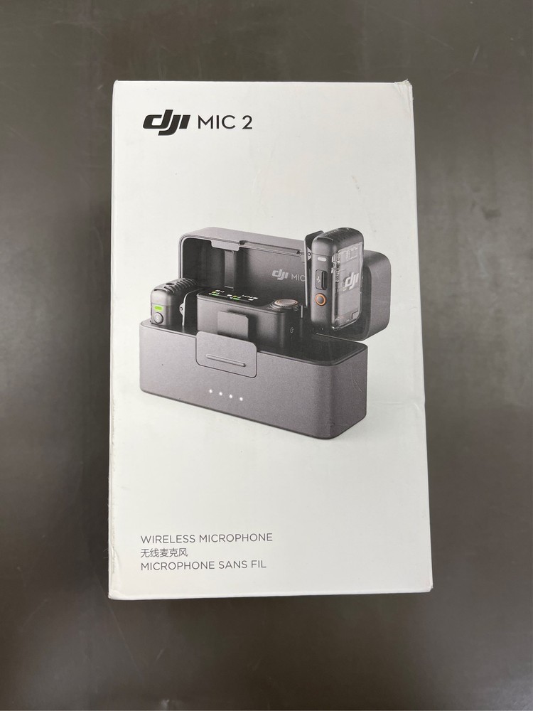 DJI Mic 2, Wireless, Noise Cancelling Lavalier Microphone, Black, 1