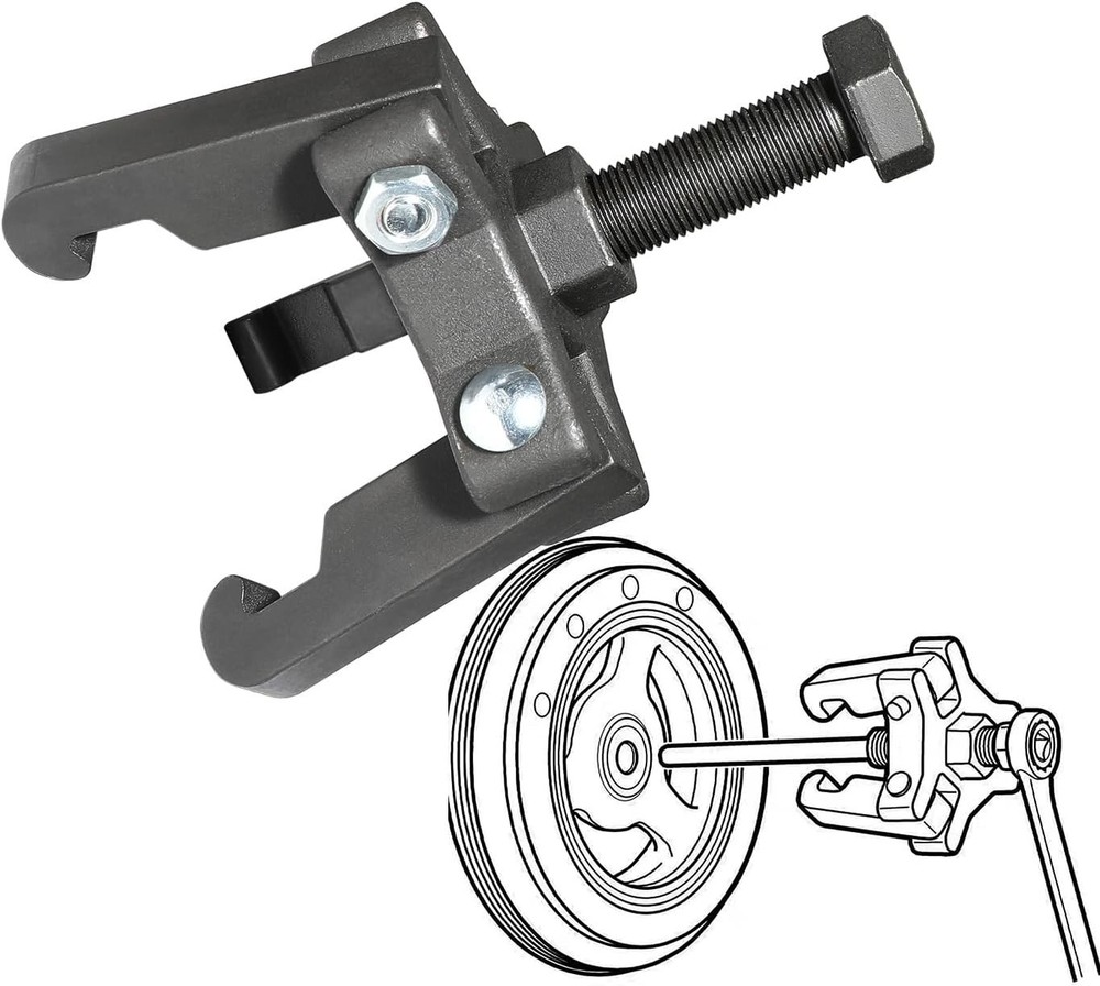 Harmonic Balancer Damper Pulley Extractor Kit 3 Jaw Puller