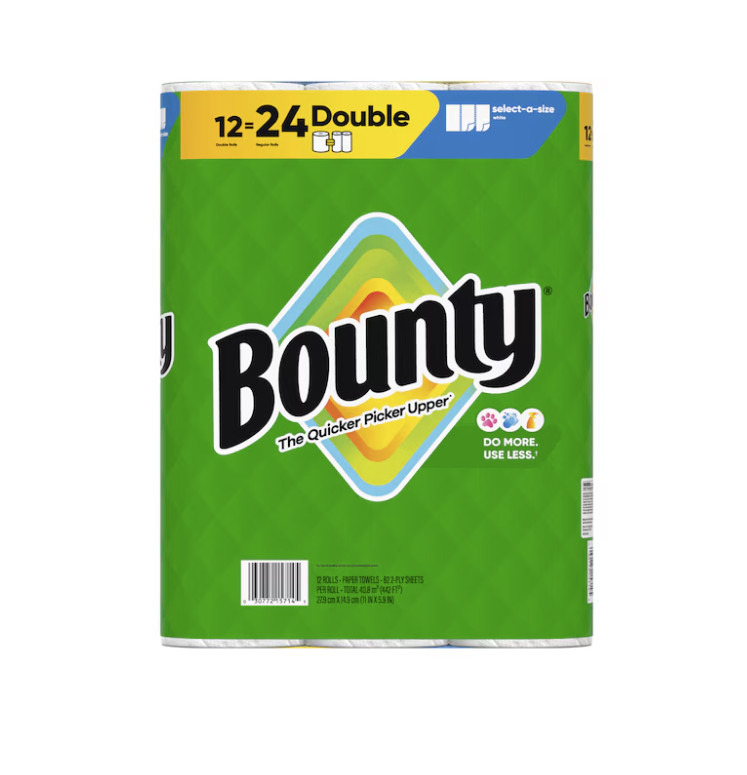 Bounty Double Select - a-Size 12 - Count Select-a-size Paper Towels - New