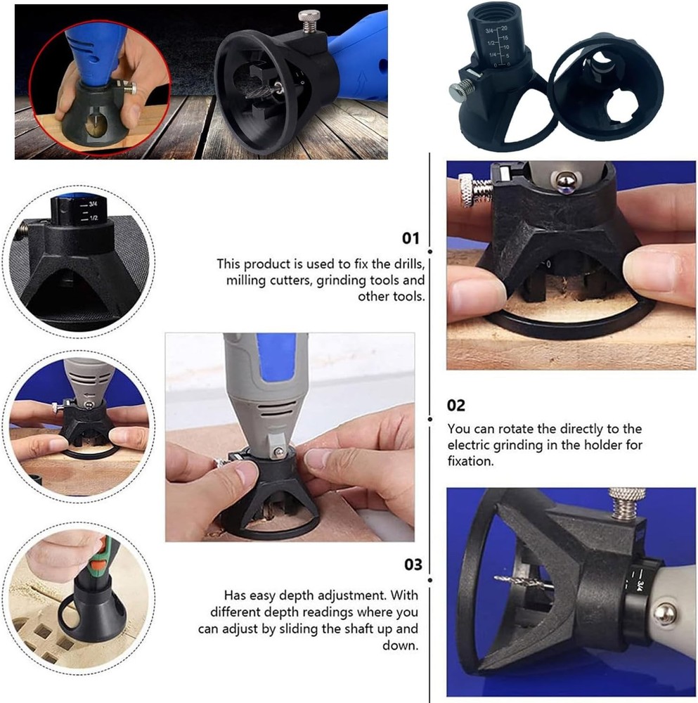 2-Pack Practical Rotary Tool Attachment - Enhance Your Woodworking Projects