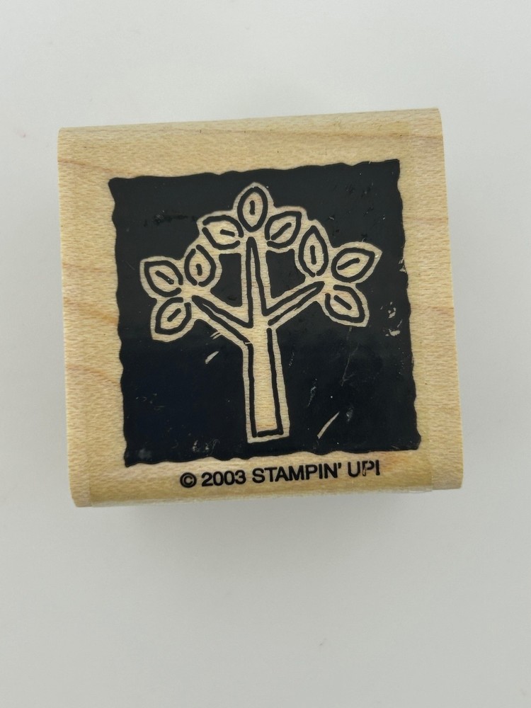 Stampin' Up! Tree Outline Wood Mount Rubber Stamp 2003