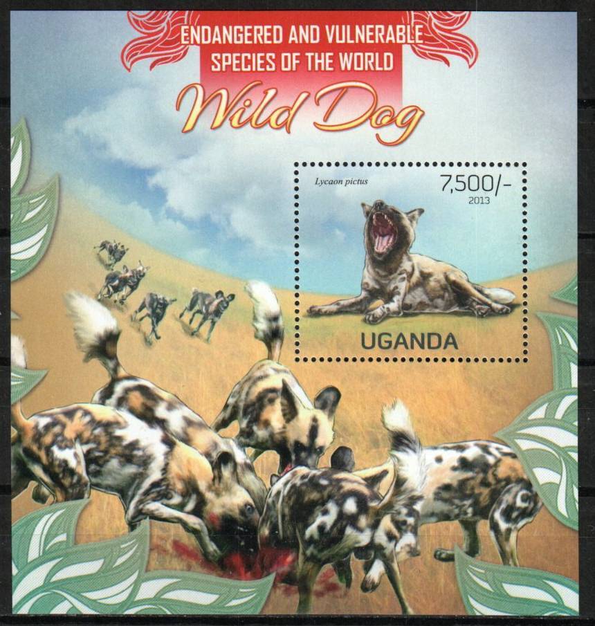 Uganda Stamp 2041  - Wild Dog