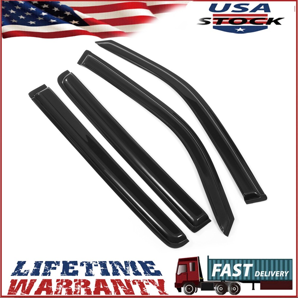 4pcs For Honda Pilot 2009-2015 Window Visor Sun Rain Guards Vent Shade Deflector