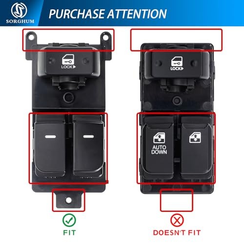 Power Window Switch Driver Side - Master Window Switch Compatible with 2010