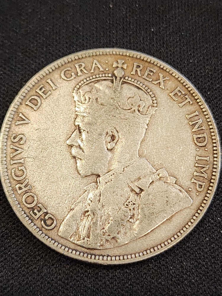 1912 Canada 50 Cents Silver Coin