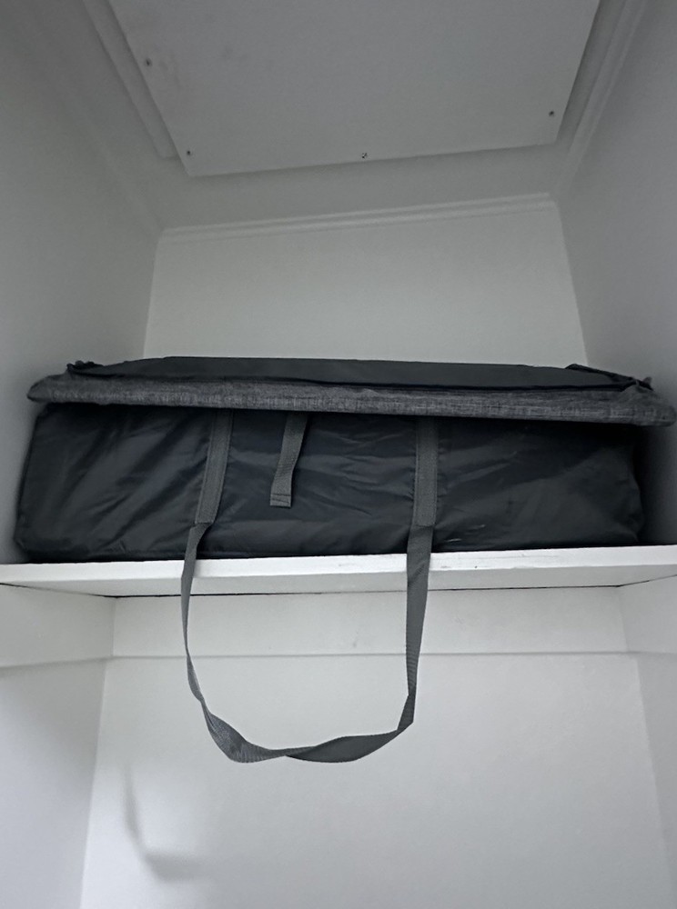 Polyester Camping Tent with Carrying Case, Black/Gray