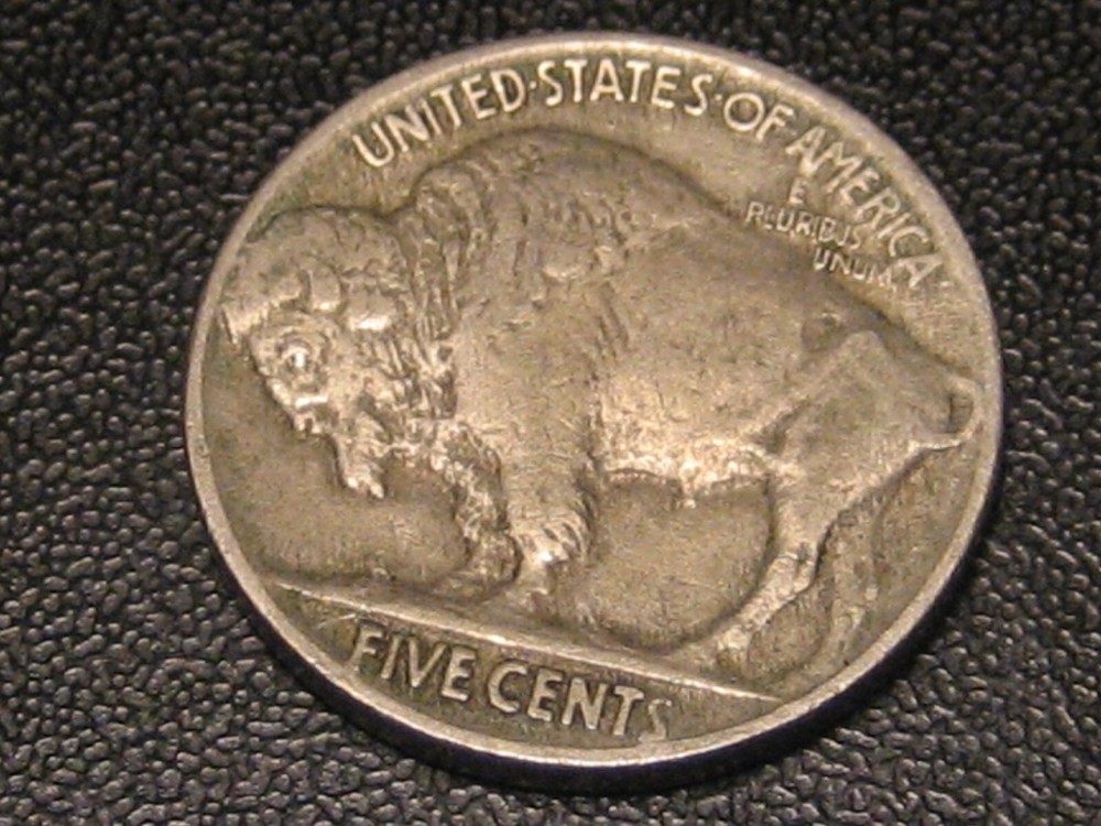 1927-P Buffalo Nickel VF+