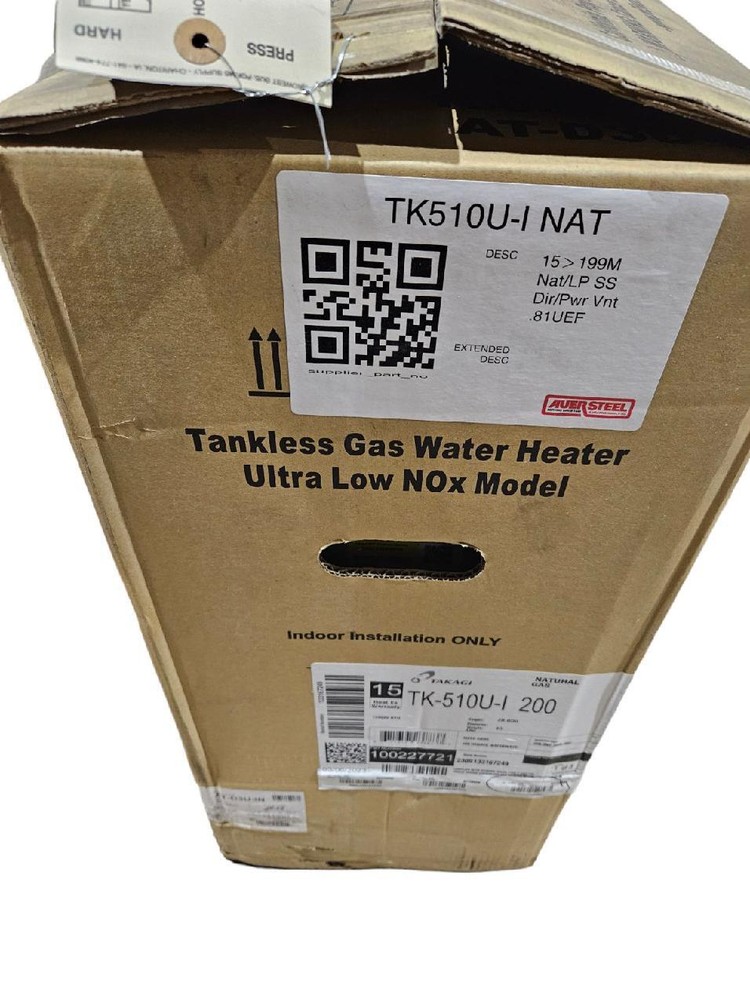 Takagi 199,000 BTU Tankless Water Heater Natural Gas TK-510u-1
