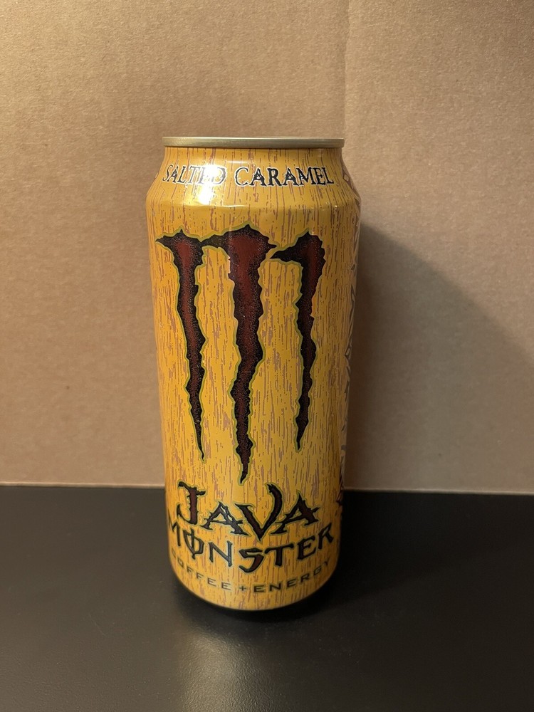 Monster Energy Java Salted Caramel Full 15oz Can Old 160mg Caffeine Version