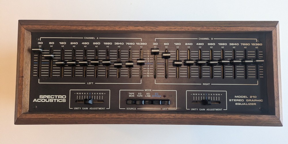 Spectro Acoustics Model 210 Equalizer - Sold as is