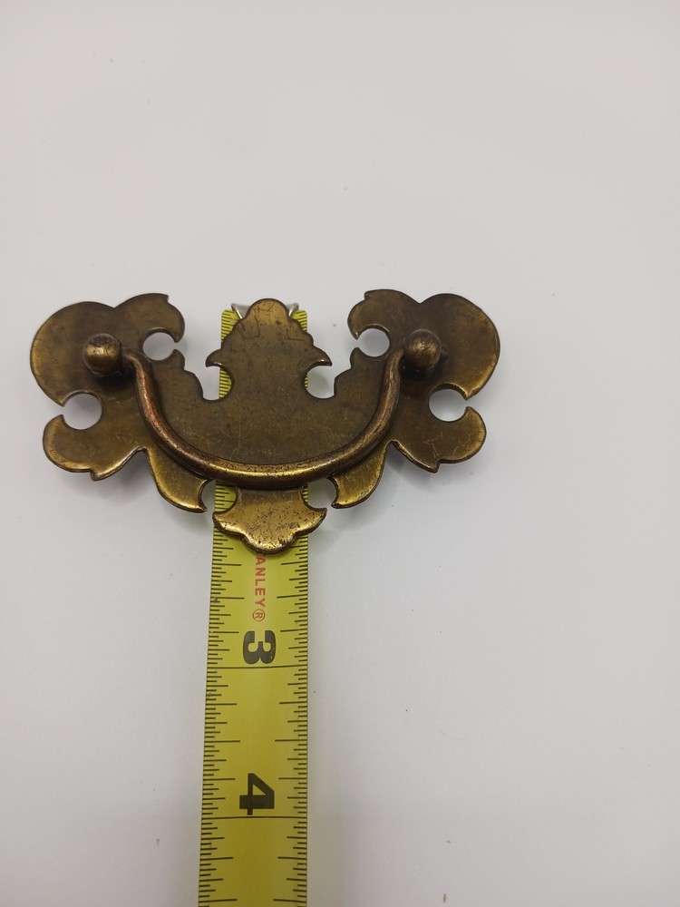 Brass Vintage Hardware Chippendale Batwing Bail Drawer Pull Handle 2.5”centers