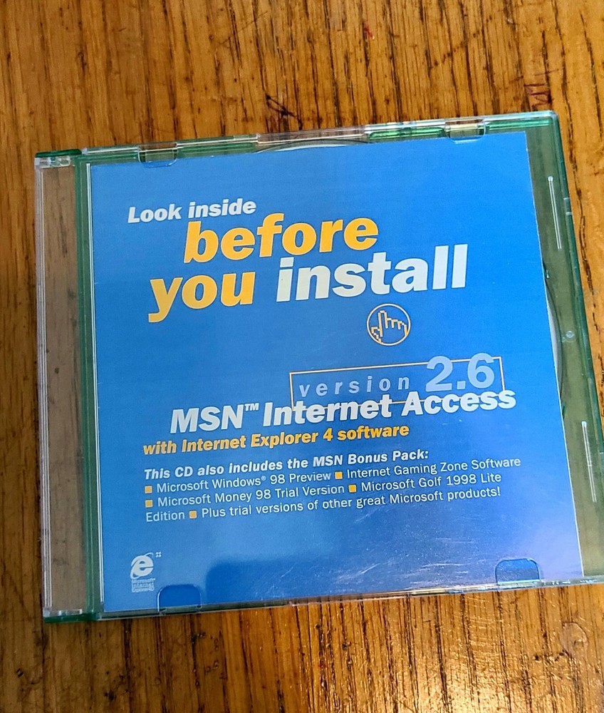 MSN Internet Access Version 2.6 with Internet Explorer 4