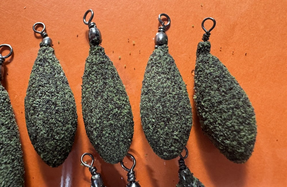 Arsley Bomb Sinker 2 Sizes Pack 13 Mixed Weights Eco Coated