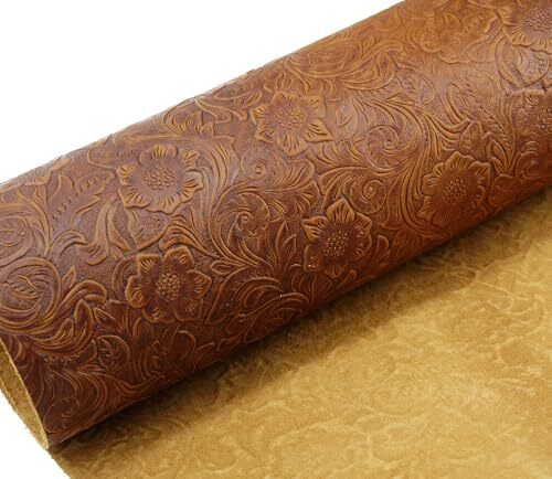 Bump Texture Tooling Leather Sheets Plain Geometric Pattern Printed Leather S...