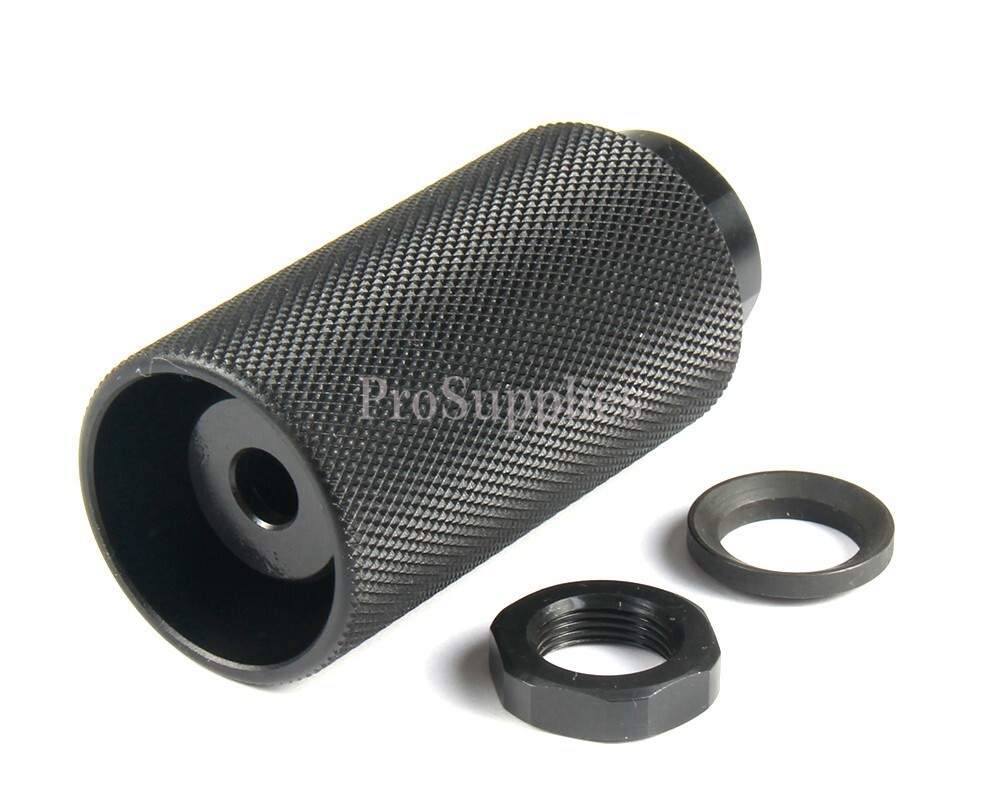 Steel Muzzle Brake 1/2X28 TPI + Knurled Forwarder