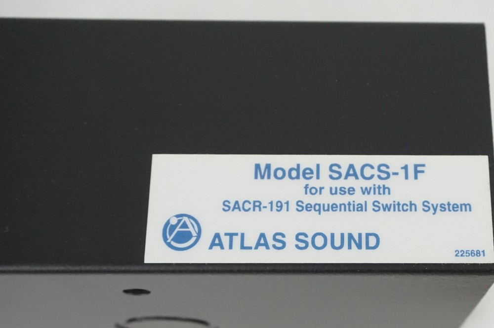 Atlas Sound SACS-1F SE Outlets for Sequence Control System