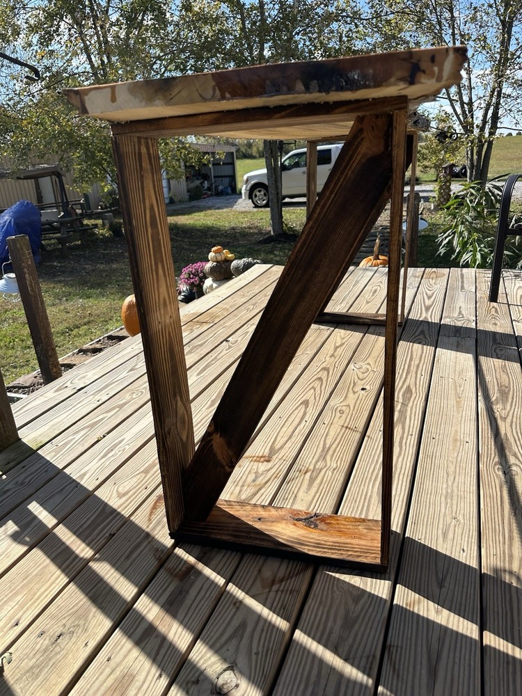 Live Edge Wood Slab Table