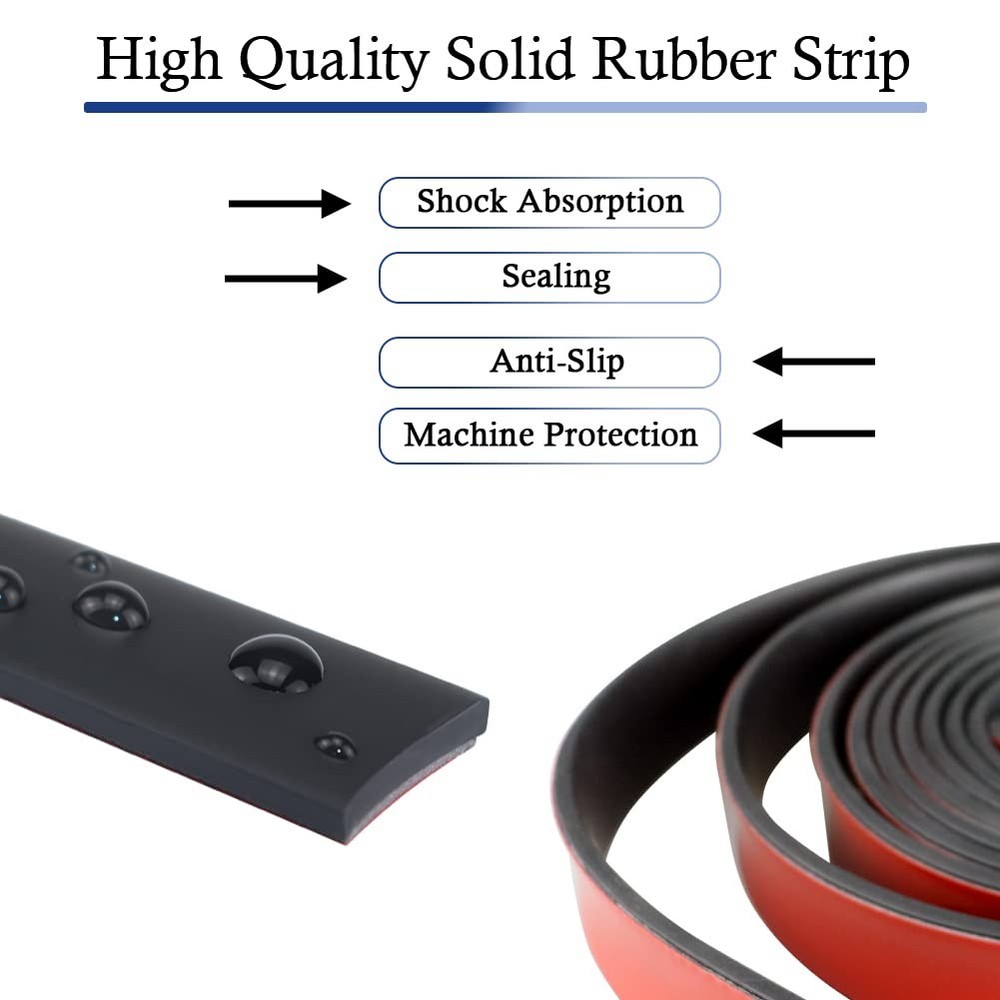 Neoprene Rubber Strips Self Adhesive Solid Rubber Sheets, Rolls & Strips for ...