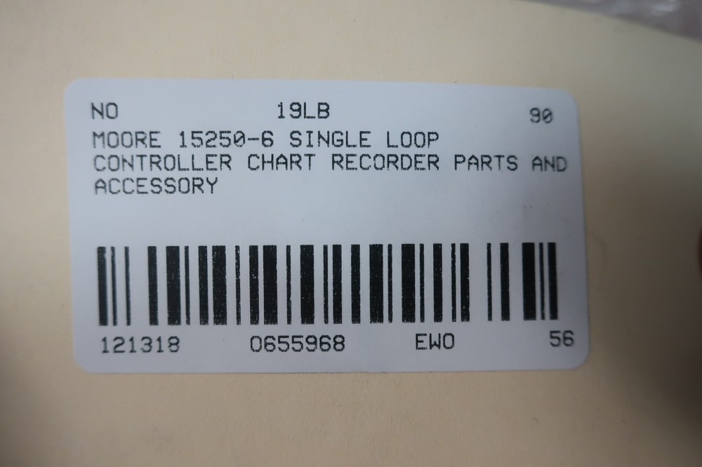 Moore 15250-6 Single Loop Chart Recorder Controller D655968