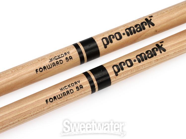 Promark Hickory Drumsticks - 5A - Wood Tip - 4-pack