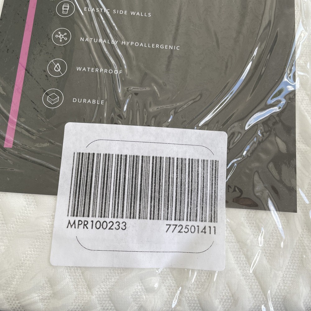 Mattress Protector Waterproof, White Quilted Full
