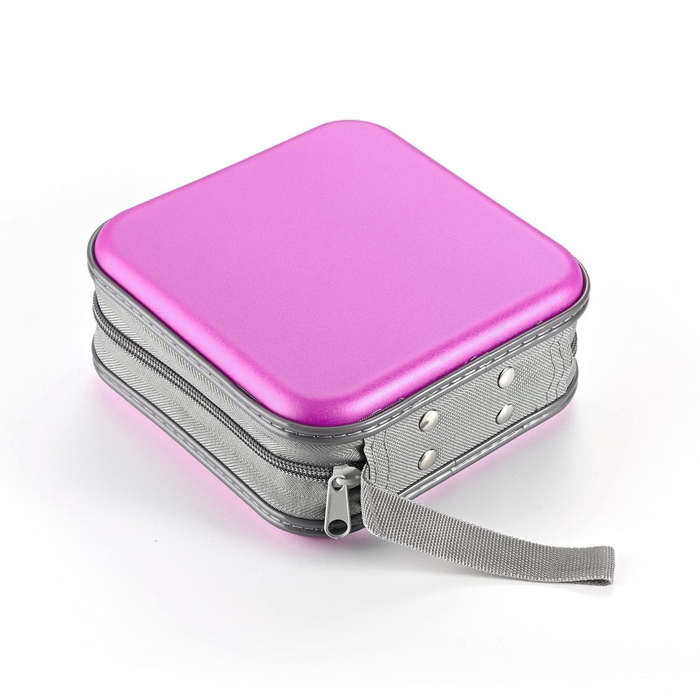 DVD Case, 48 Capacity CD Case Portable CD Case Holder Storage Hard Plastic DV...
