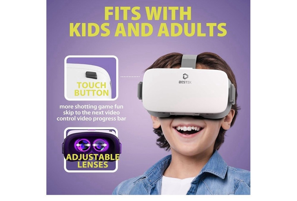 DESTEK V5 VR Headset with Bluetooth Controller
