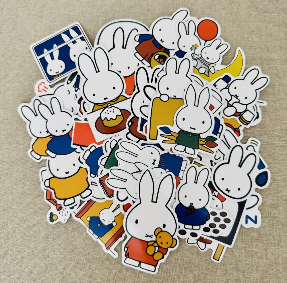 Random Miffy Bunny Stickers (10 pc No Repeat Stickers!)