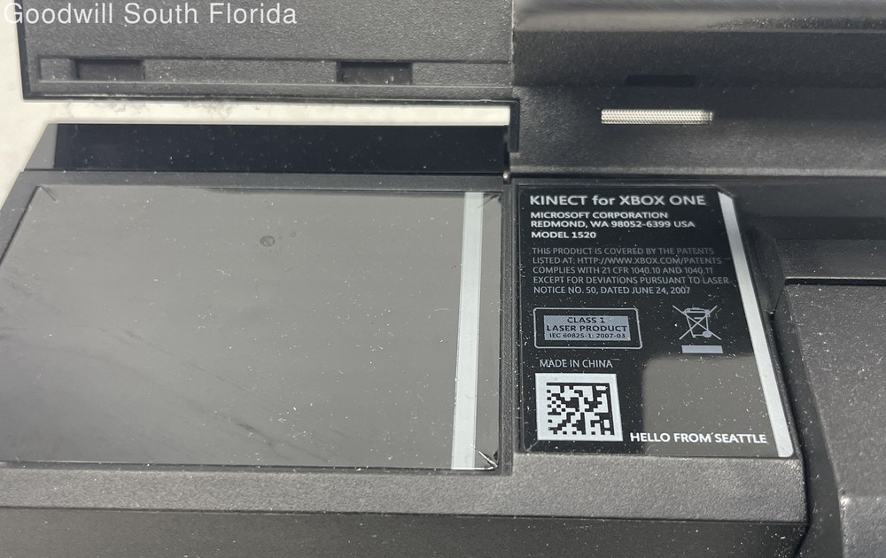 Microsoft Model 1520 Black Wired Kinect Motion Sensor For Xbox One Not Tested