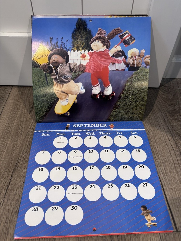 1986 cabbage patch kids calendar