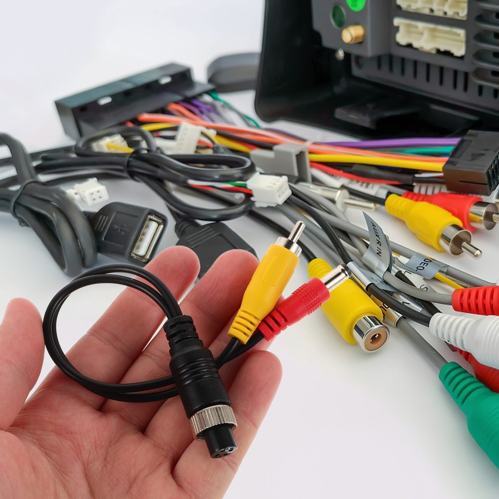 Video Cable Adapter Backup Camera Harness Can Rotation System Rack Cables